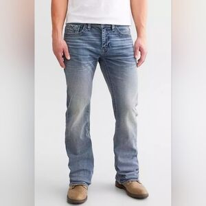 BKE Aiden Boot Stretch Jeans In Sevenoak Slim Fit Men's 29x32 Performance